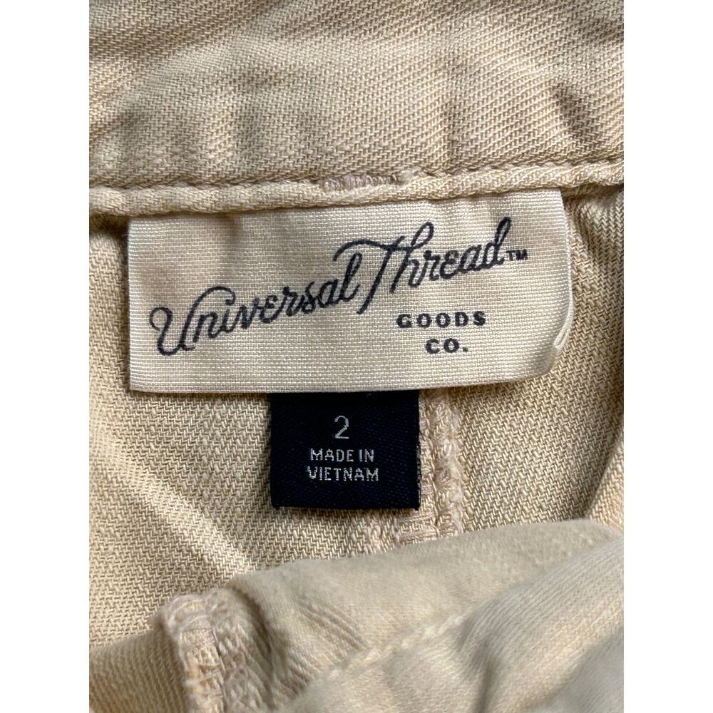 Universal Thread WM Size 2 Beige Utility Shorts High Rise Casual Pocket Shorts - Picture 3 of 6